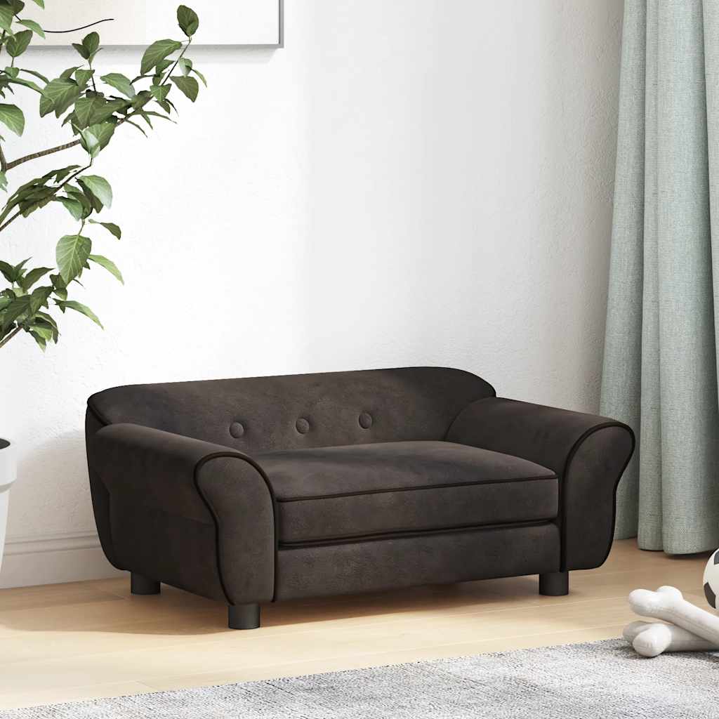 vidaXL Hundesofa Braun 72x45x30 cm Plüsch