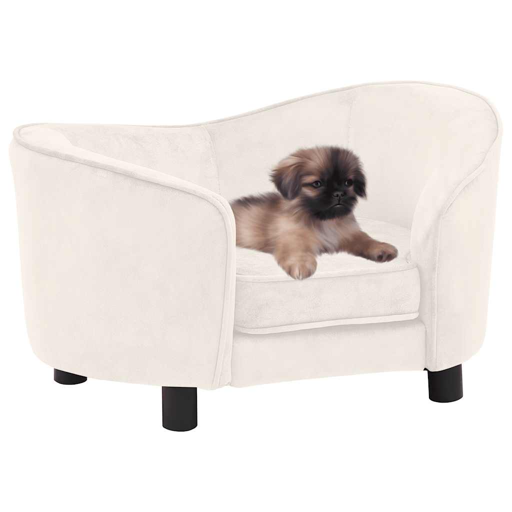 vidaXL Hundesofa Grau 69x49x40 cm Plüsch