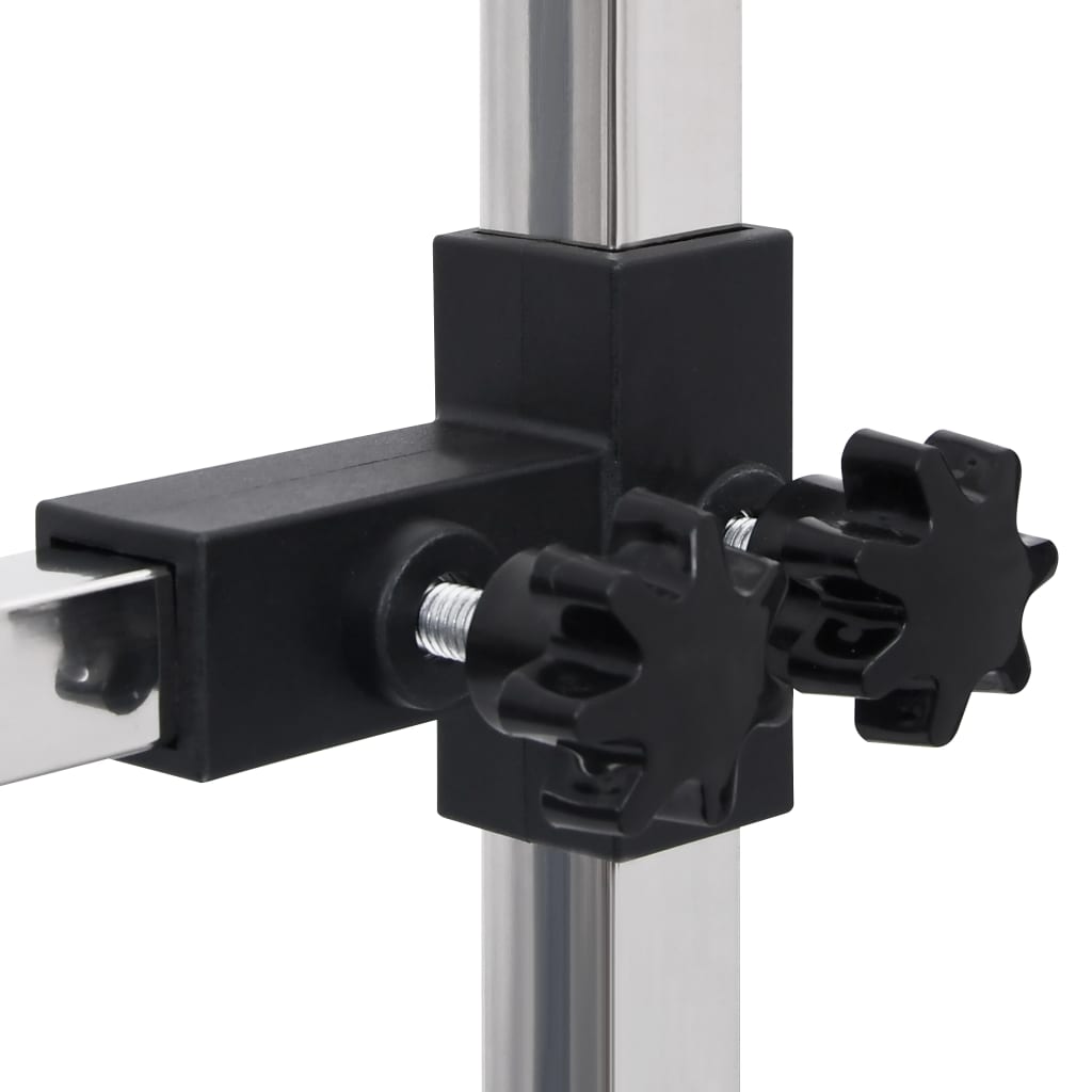 vidaXL Verstellbarer Trimmtisch für Hunde mit 2 Schlaufen und Korb