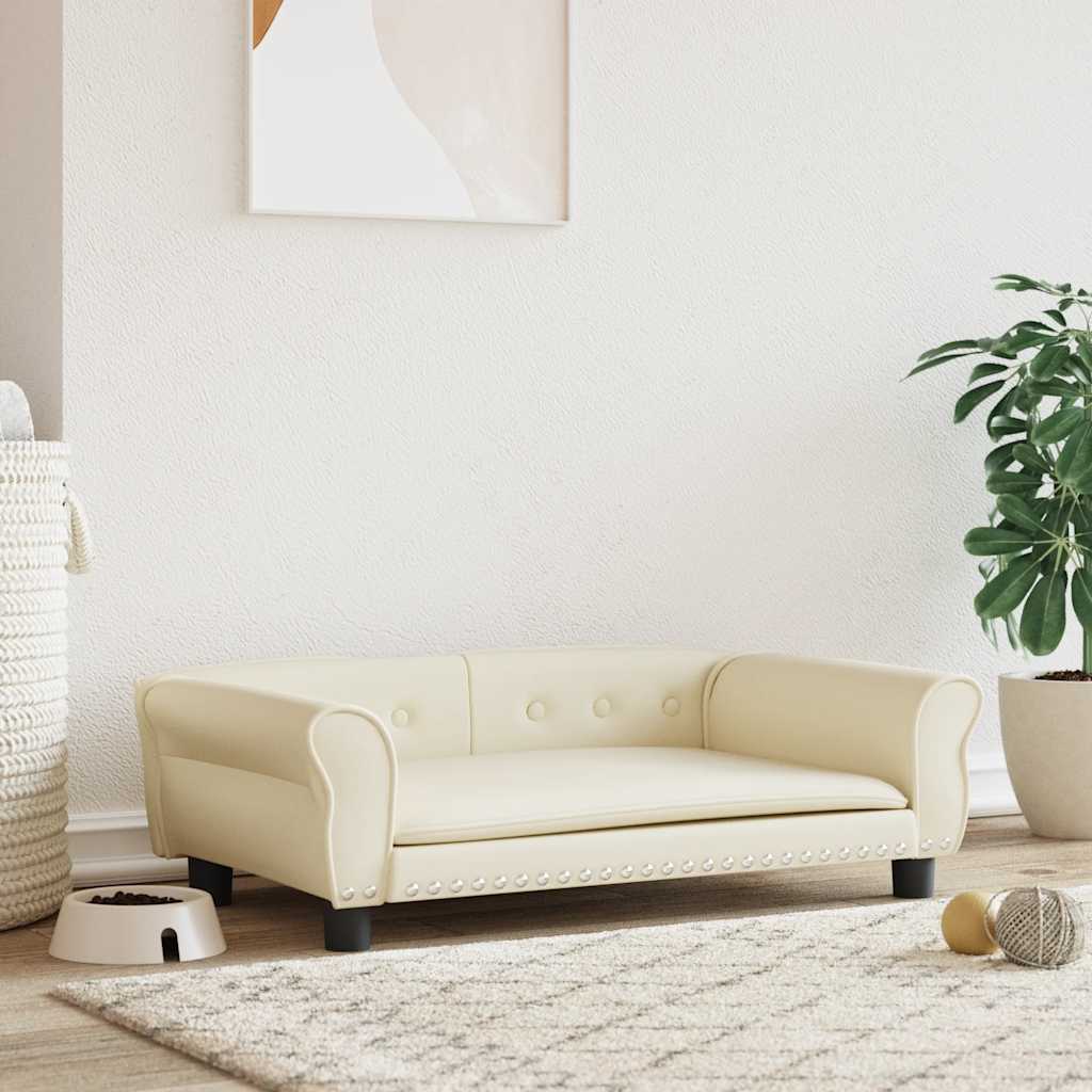 vidaXL Hundebett Blau 95x55x30 cm Samt