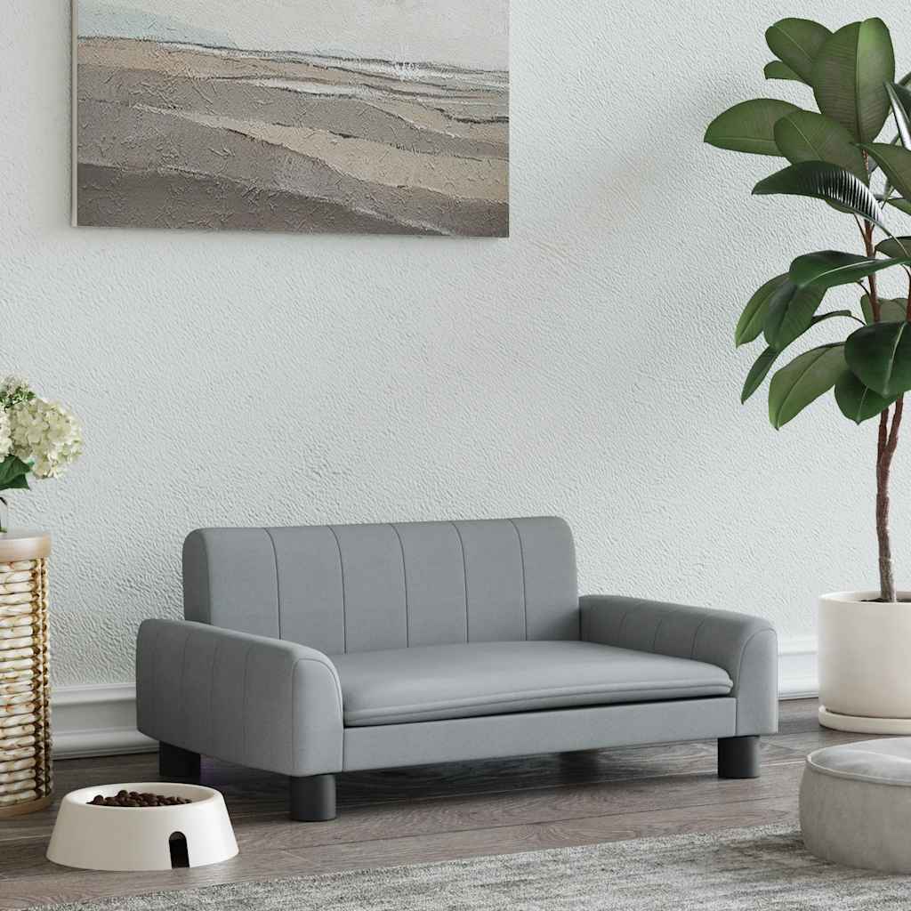 vidaXL Hundebett Creme 90x53x30 cm Stoff