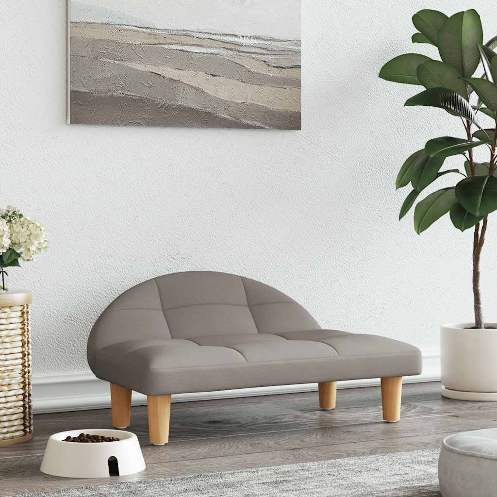 vidaXL Hundebett Creme 70x52x30 cm Stoff