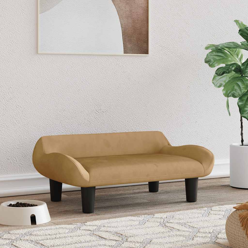 vidaXL Hundebett Creme 70x40x24 cm Stoff