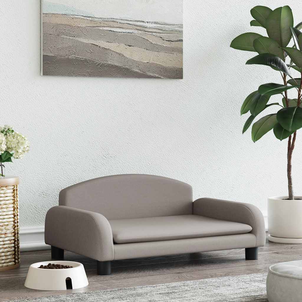 vidaXL Hundebett Creme 70x45x30 cm Stoff