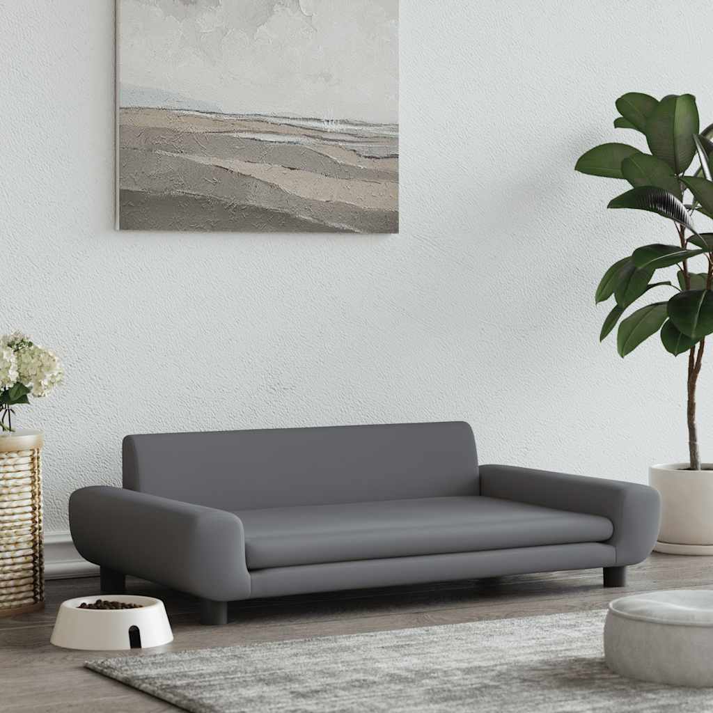 vidaXL Hundebett Blau 100x54x33 cm Samt