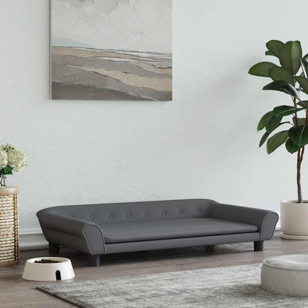 vidaXL Hundebett Blau 100x50x21 cm Samt