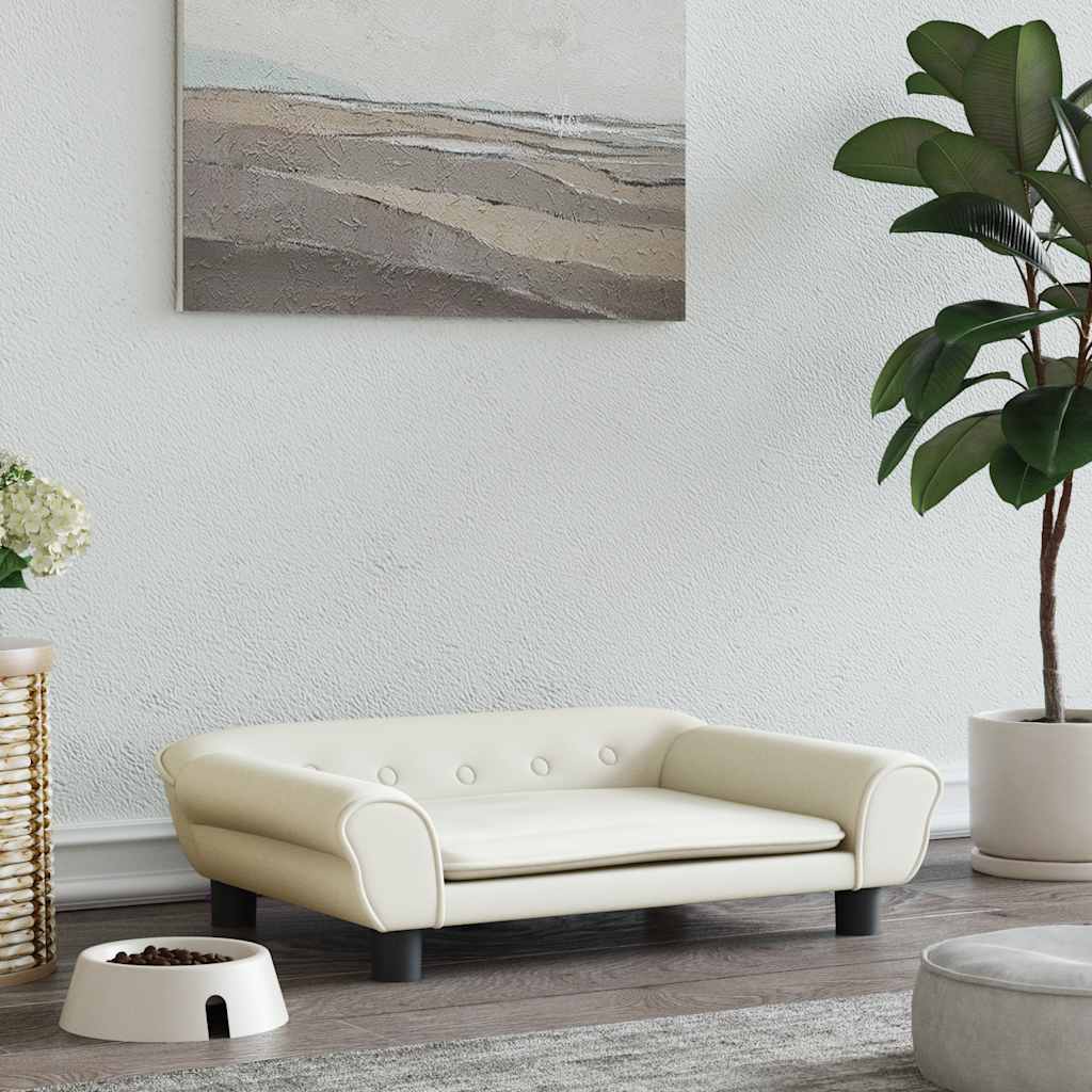 vidaXL Hundebett Blau 100x50x21 cm Samt