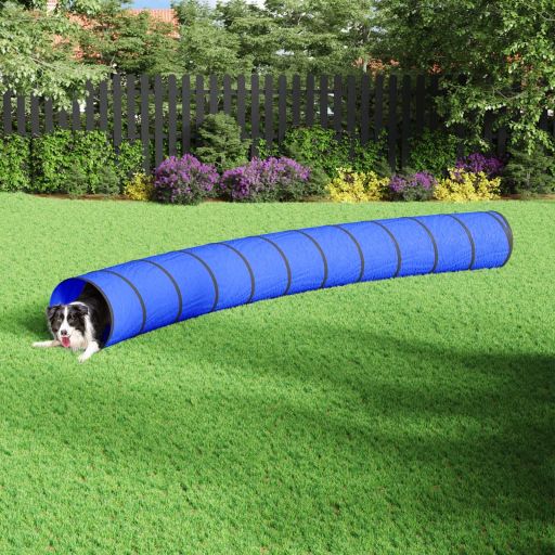 vidaXL Hundetunnel Blau Ø 40x200 cm Polyester