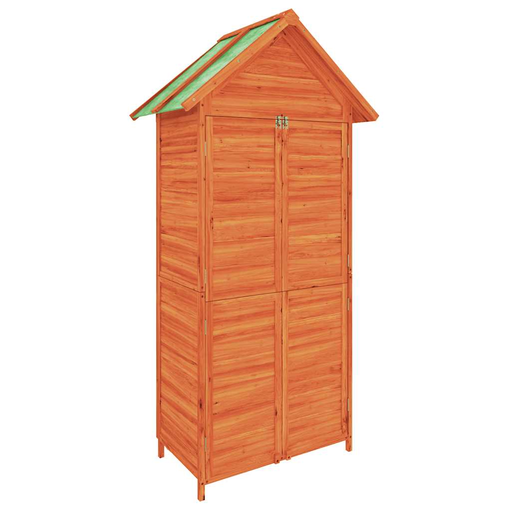 vidaXL Geräteschuppen Braun 89x52,5x175 cm Massivholz Kiefer