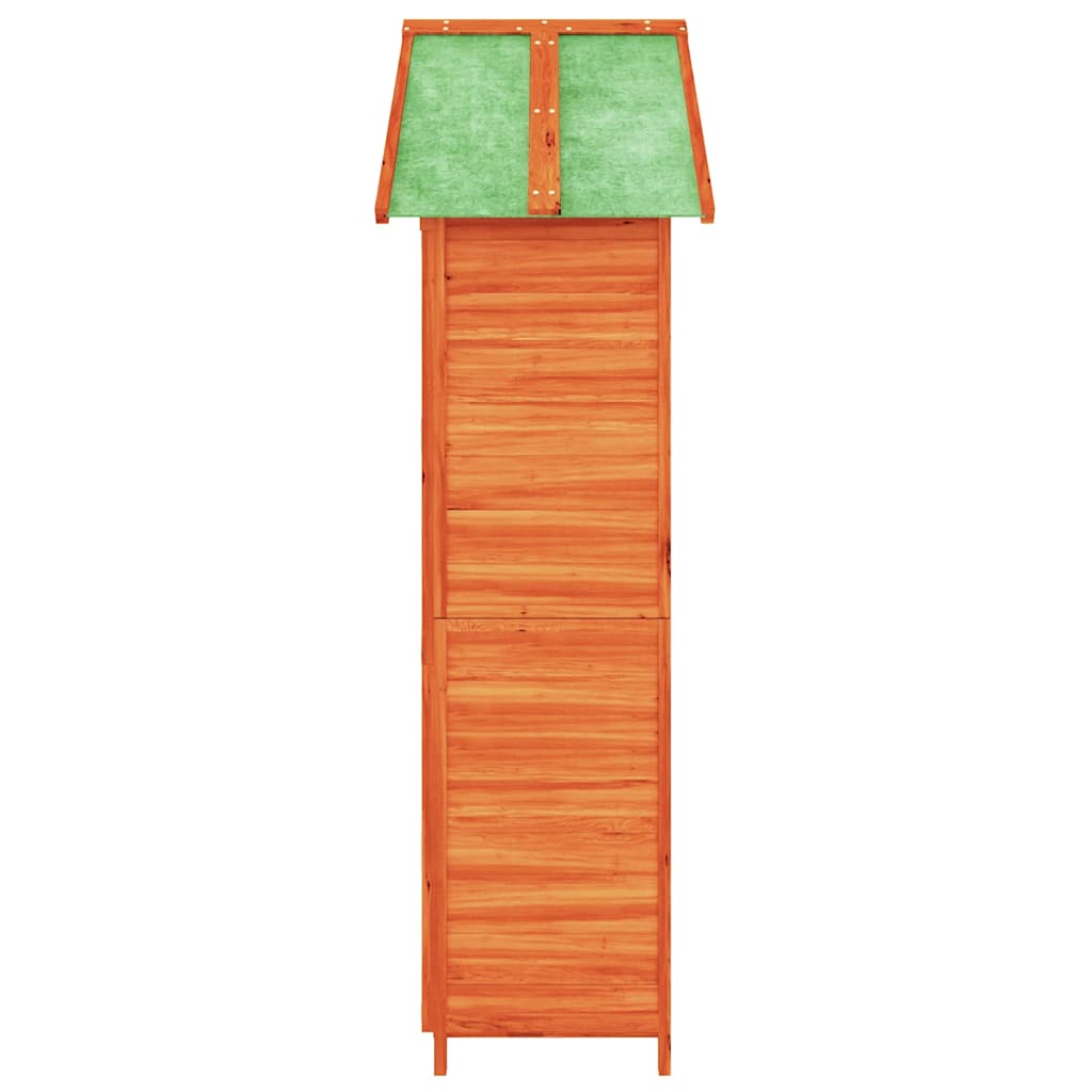 vidaXL Geräteschuppen Braun 89x52,5x175 cm Massivholz Kiefer