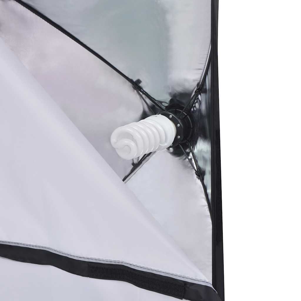 vidaXL Fotostudio-Set 5 farbige Hintergründe & 2 Softboxen