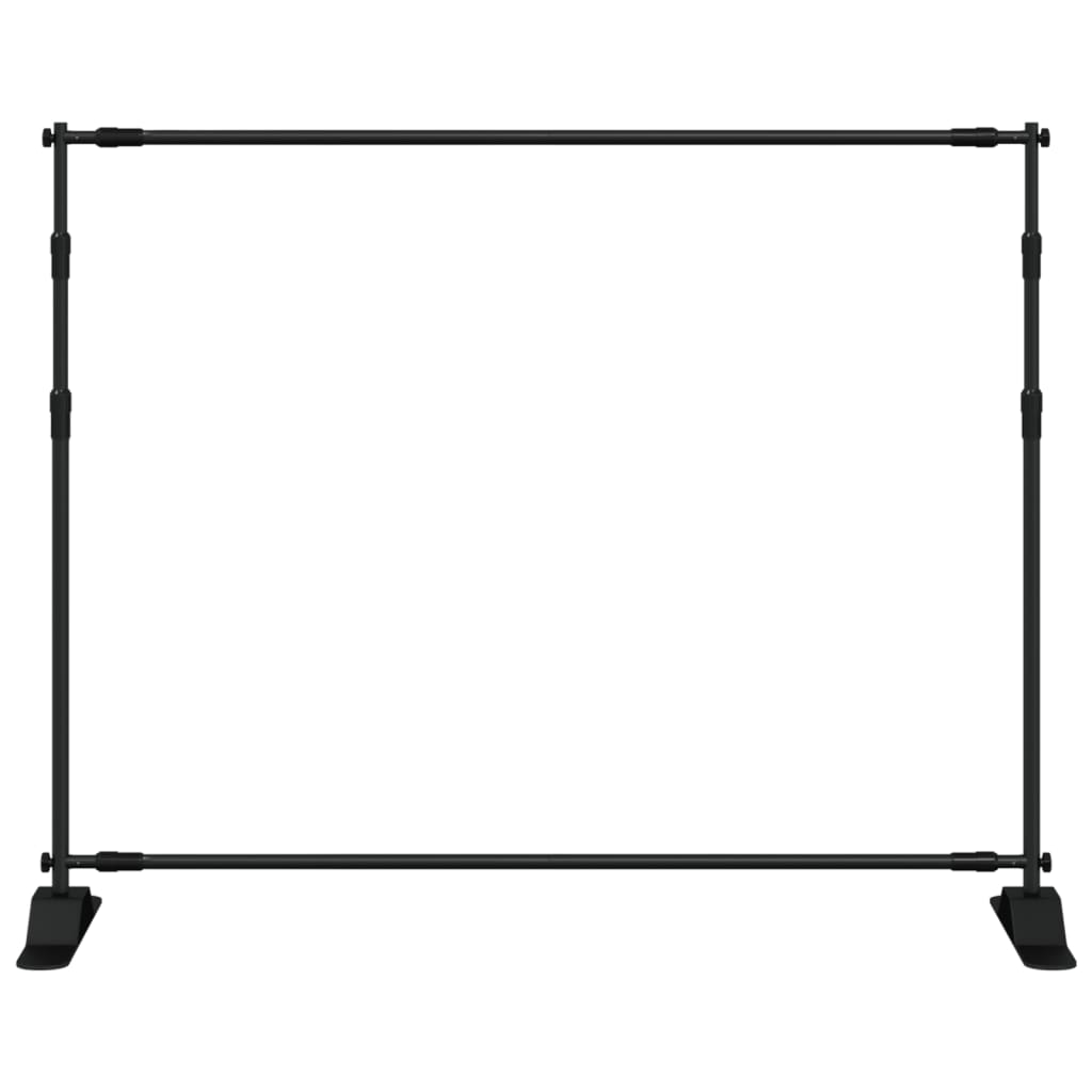 vidaXL Hintergrundstativ Schwarz 254x243 cm Stahl