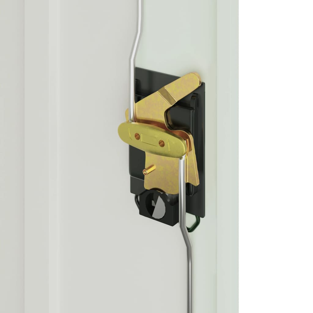 vidaXL Aktenschrank mit 2 Türen Grau 90 cm Stahl