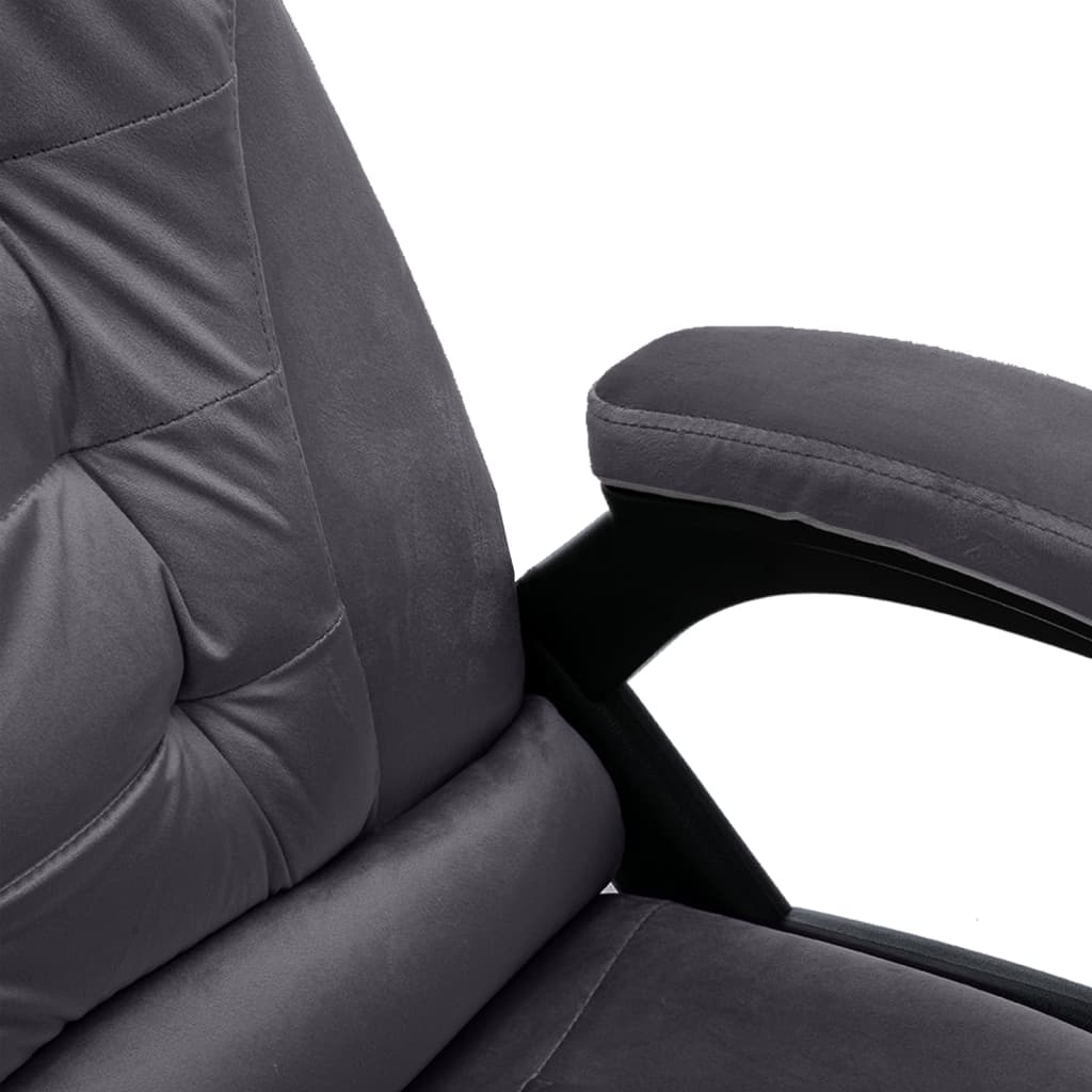 vidaXL Bürostuhl Dunkelgrau Samt