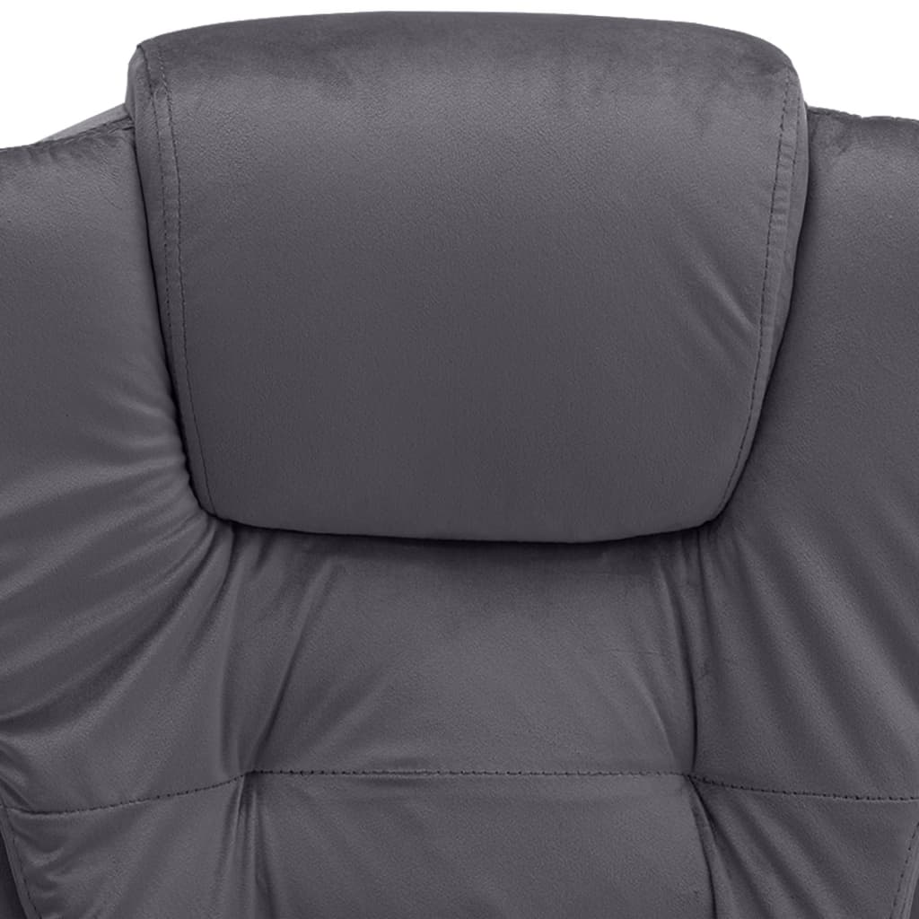 vidaXL Bürostuhl Dunkelgrau Samt