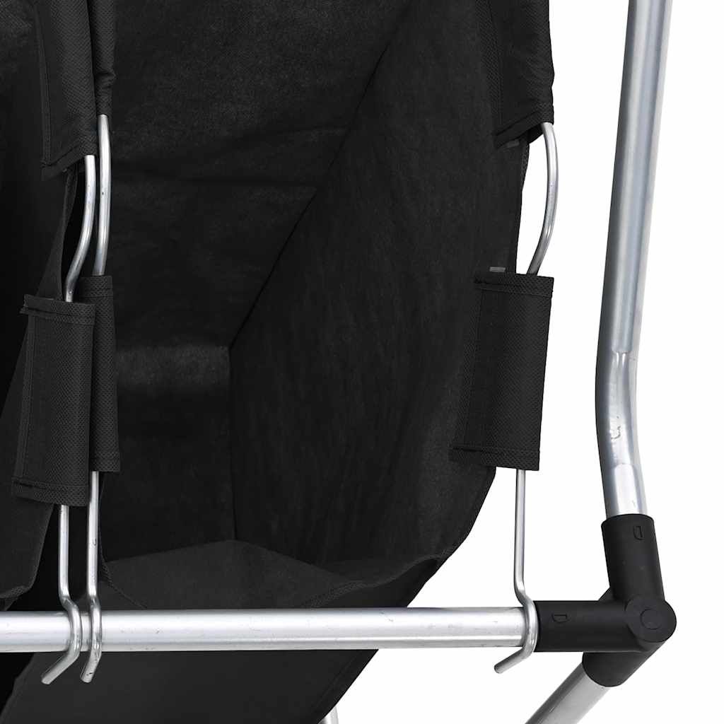 4 Fächer Schwarz Wäschesortierer