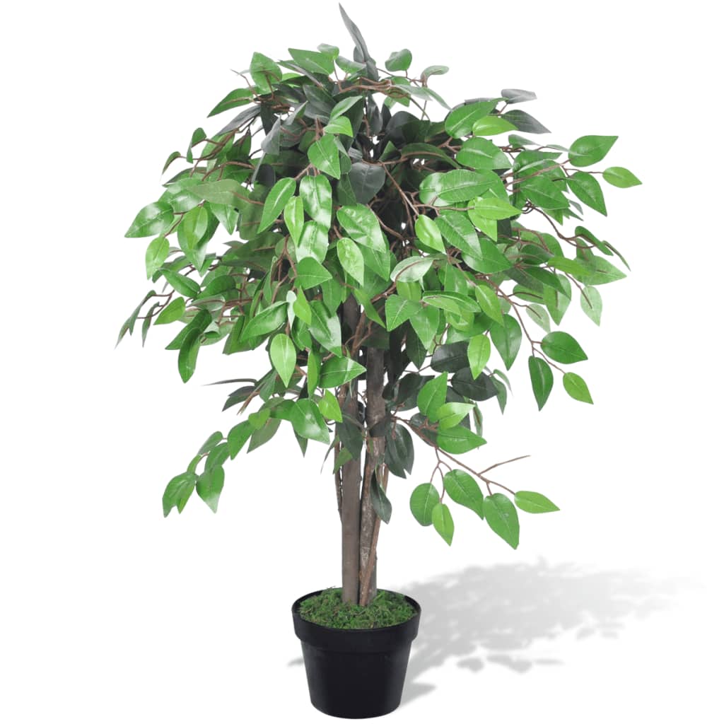 Künstlicher Zwerg-Ficus mit Topf 60 cm