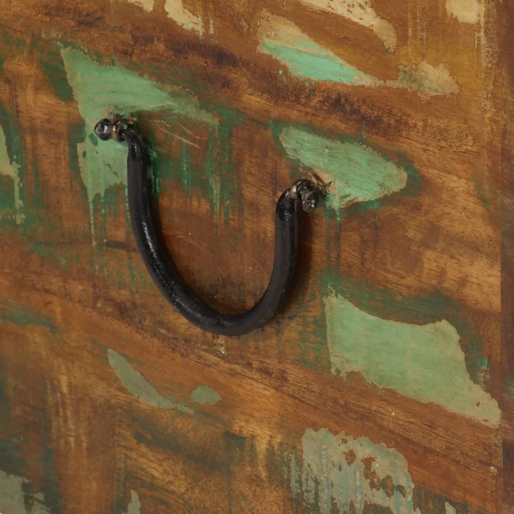 vidaXL Truhe Altholz Massiv