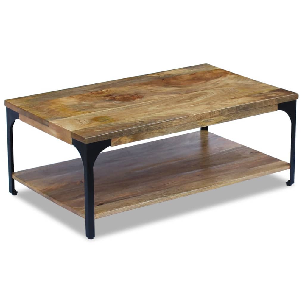 vidaXL Couchtisch Mangoholz 100x60x38 cm