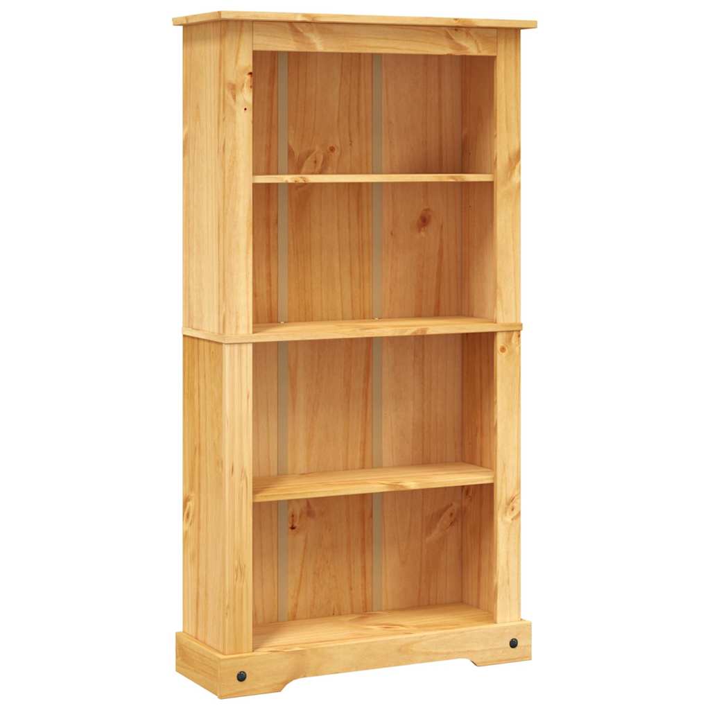 vidaXL Bücherschrank 4 Fächer Mexiko-Stil Kiefernholz 80x29x150 cm