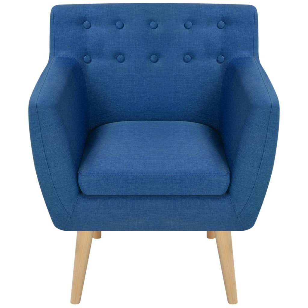 vidaXL Sessel Blau Stoff