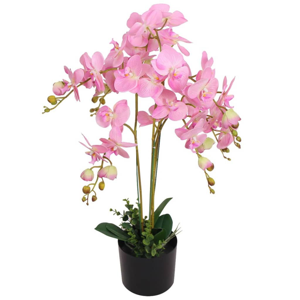 vidaXL Künstliche Orchidee mit Topf 30 cm Weiß