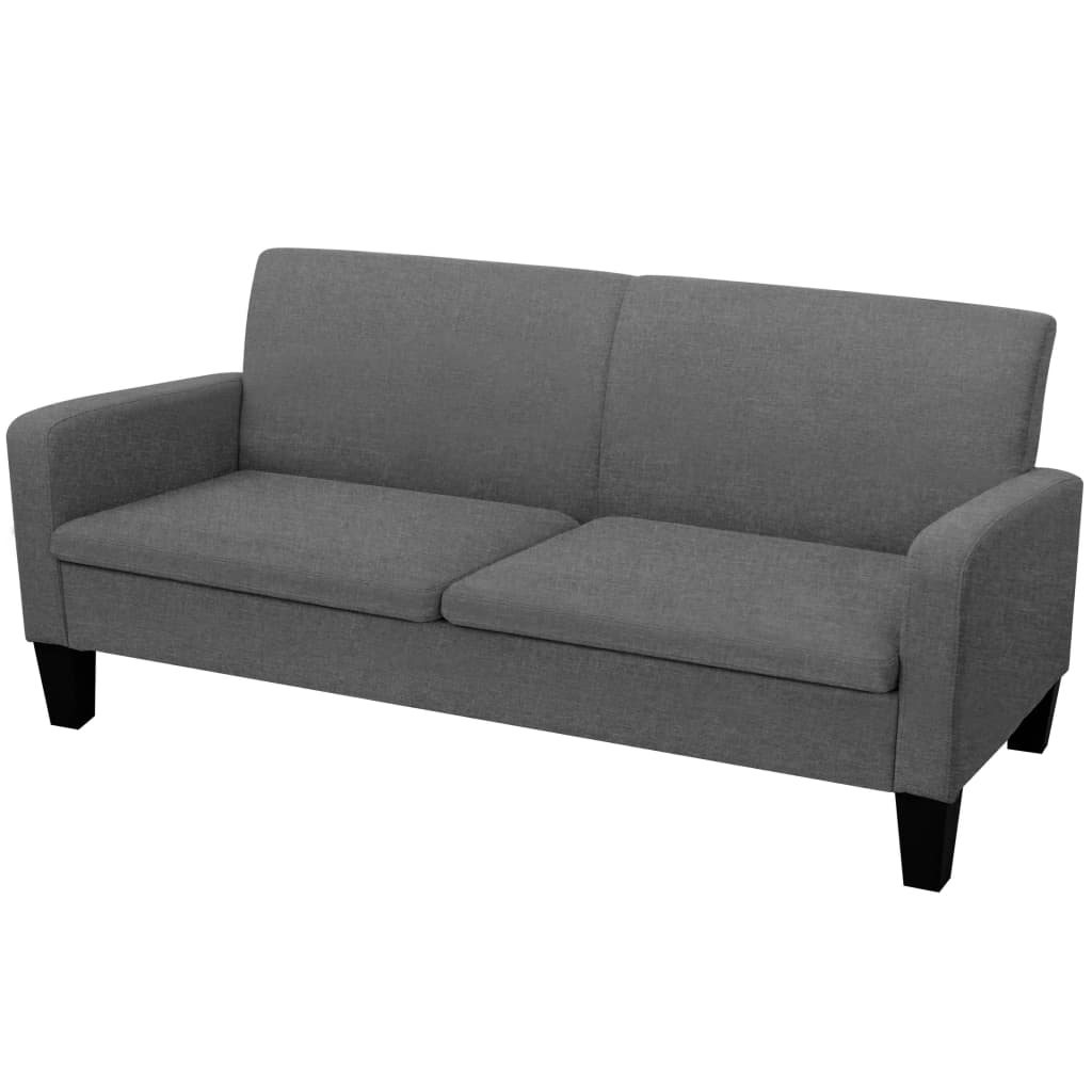 vidaXL 2-Sitzersofa 135 x 65 x76 cm Hellgrau