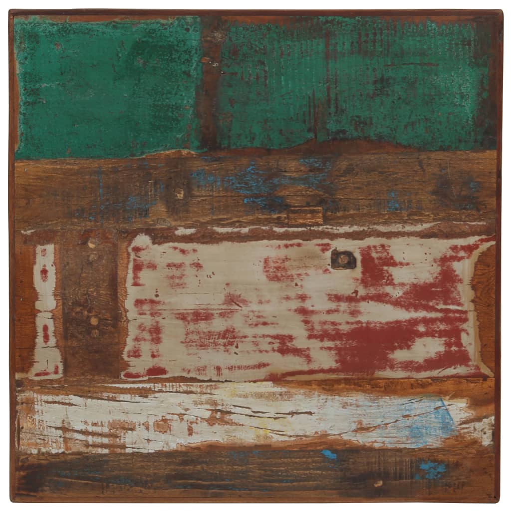 vidaXL Bartisch Altholz Massiv Mehrfarbig 60x60x107 cm