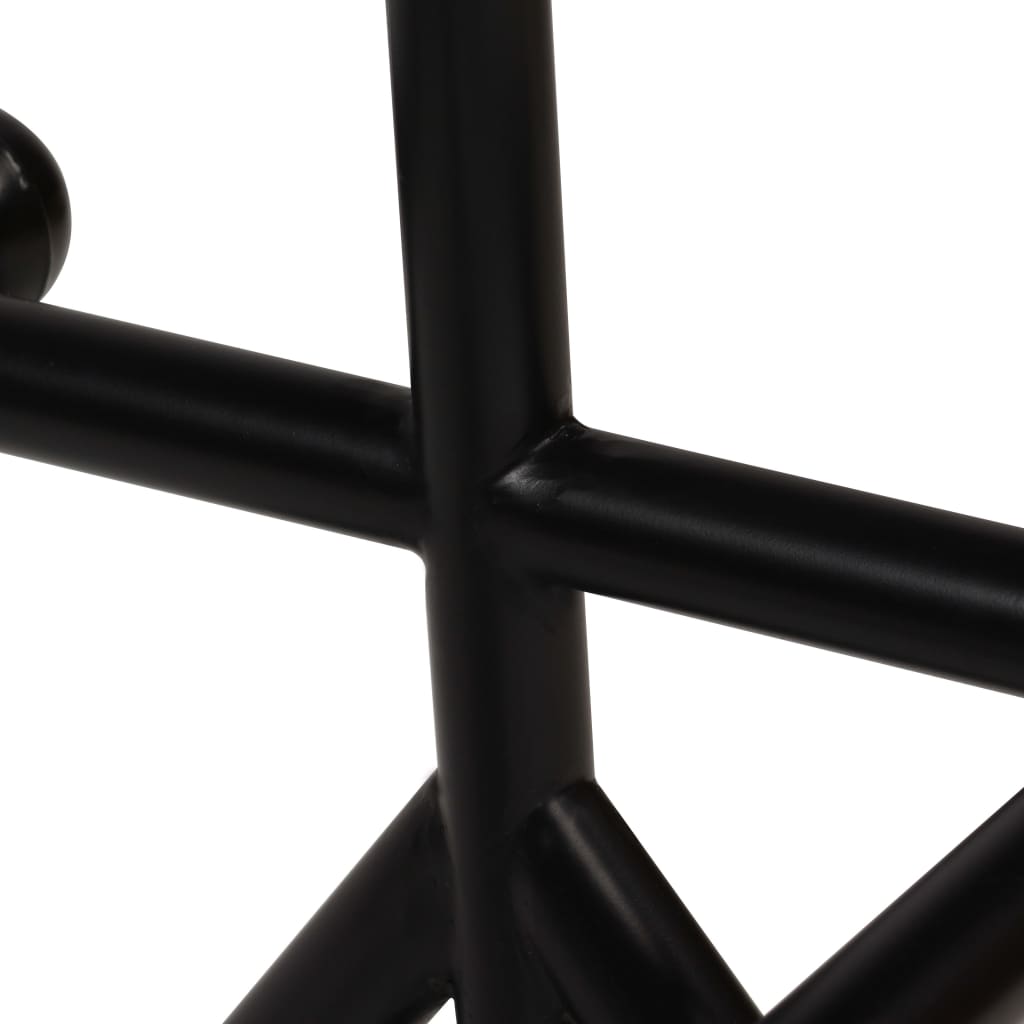 vidaXL Bartisch Altholz Massiv Mehrfarbig 60x60x107 cm