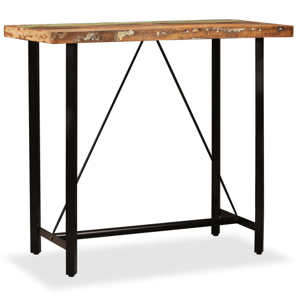 Bartisch Altholz Massiv 60x60x107 cm