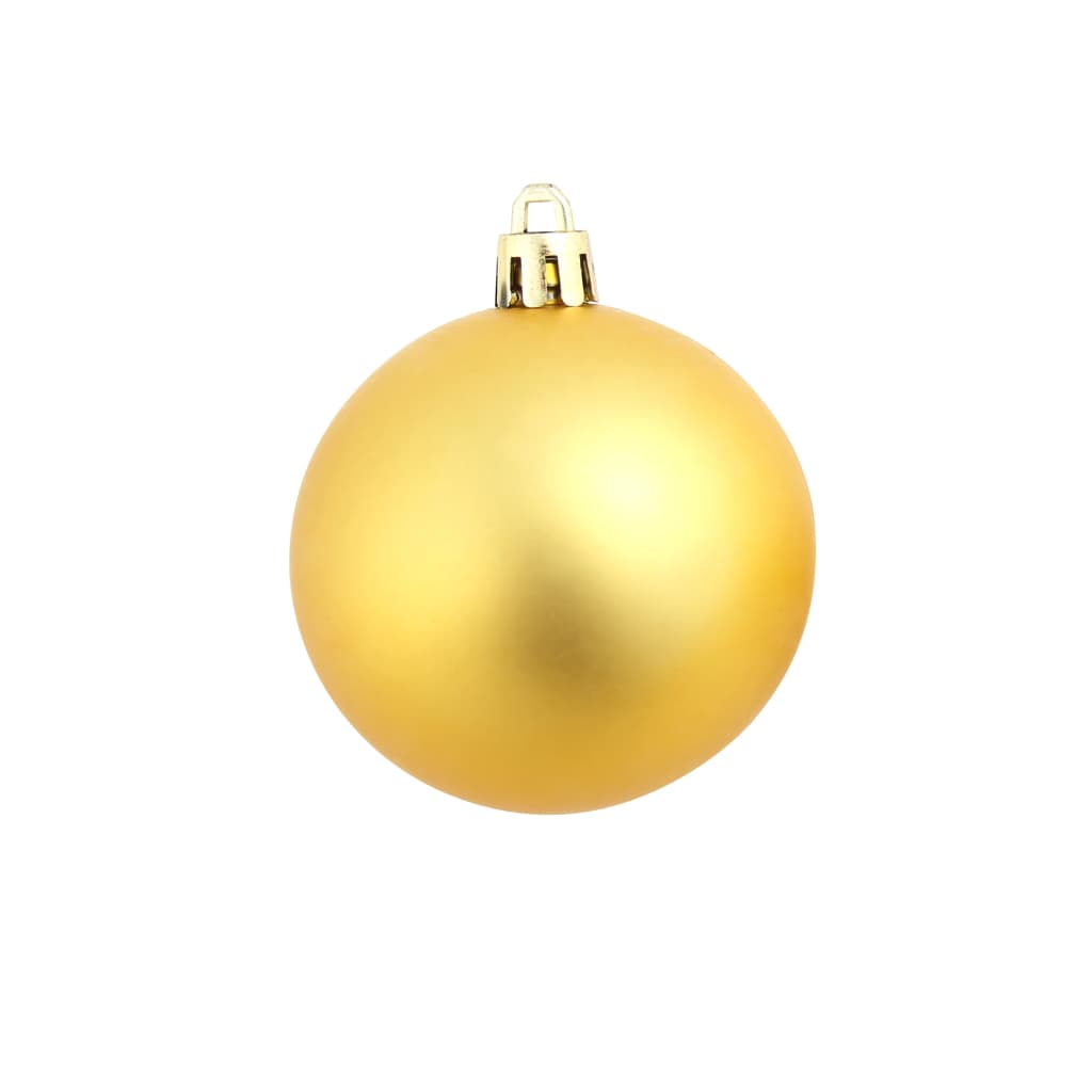 vidaXL 100-tlg. Weihnachtskugel-Set 3/4/6 cm Golden