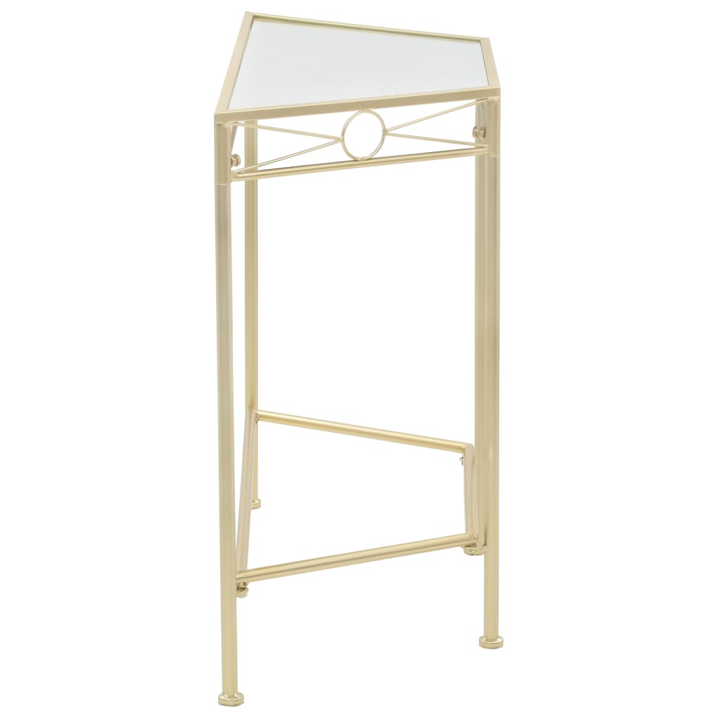 vidaXL Beistelltisch Vintage-Stil Metall 87x34x73 cm Gold