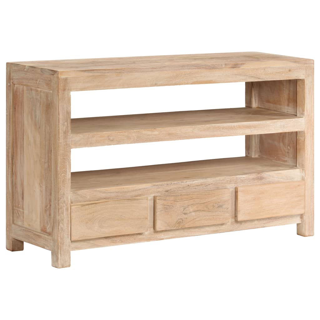vidaXL TV-Schrank Massivholz Akazie 90x30x55 cm Hellbraun