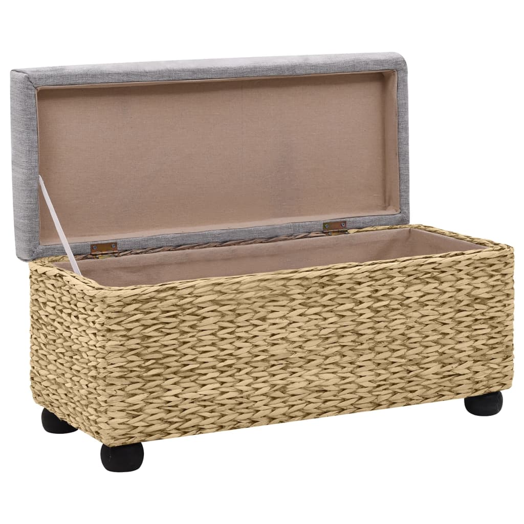 vidaXL Sitzbank-Set 2-tlg. Seegras Grau