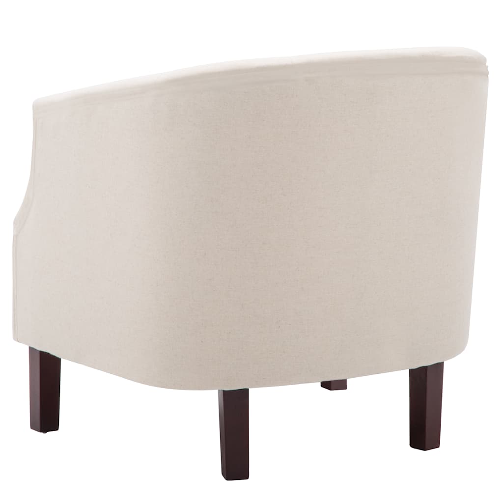 vidaXL Sessel Beige Stoff