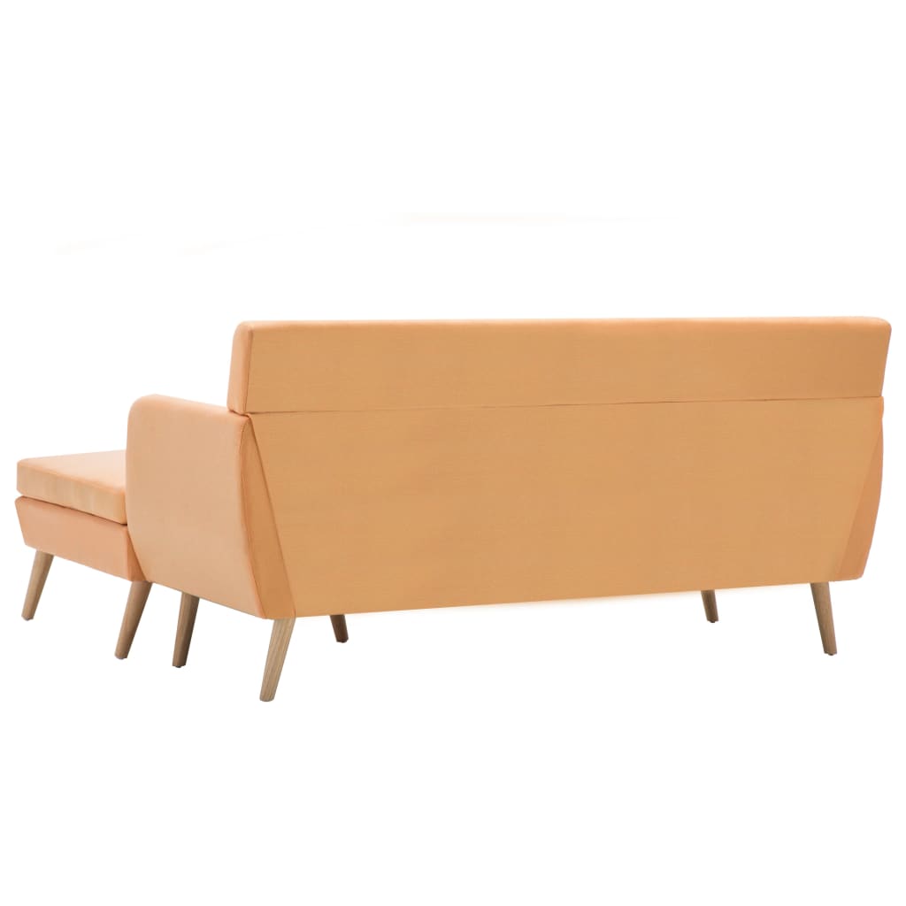 vidaXL Sofa L-Form Stoff 171,5x138x81,5 cm Orange