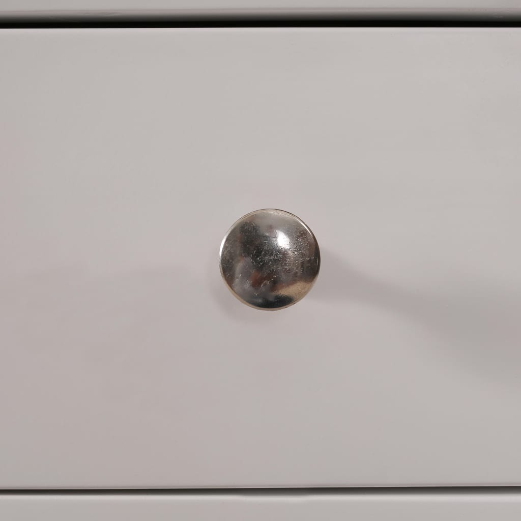 vidaXL Sideboard 110x33,5x70 cm Massivholz Eiche