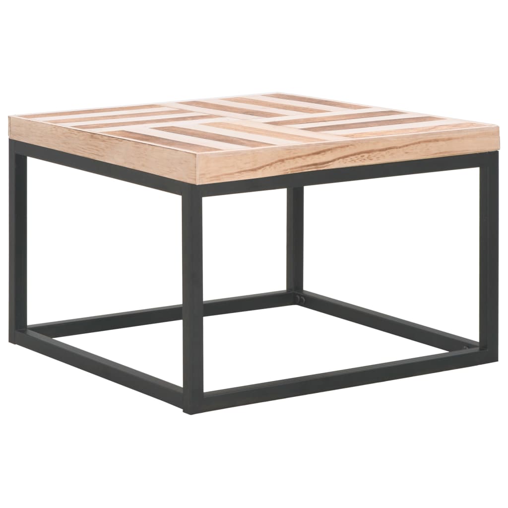vidaXL Couchtisch 50×50×33,5 cm Massivholz