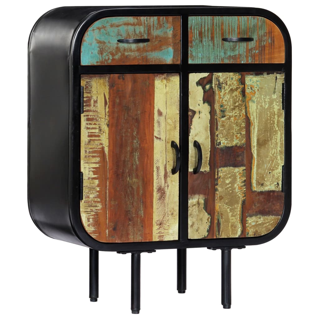 Sideboard 60×30×75 cm Massivholz Mango und Eisen