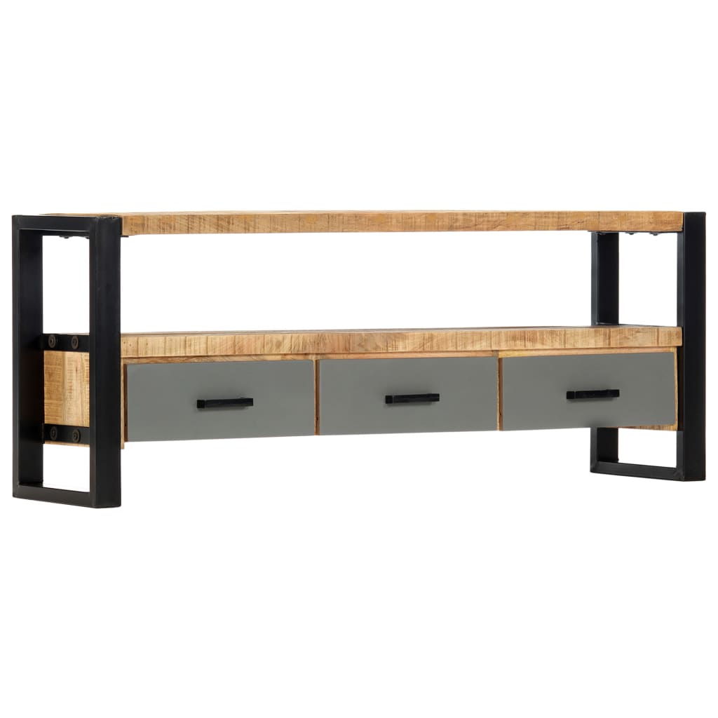 vidaXL TV-Schrank 130 x 30 x 50 cm Massivholz Mango