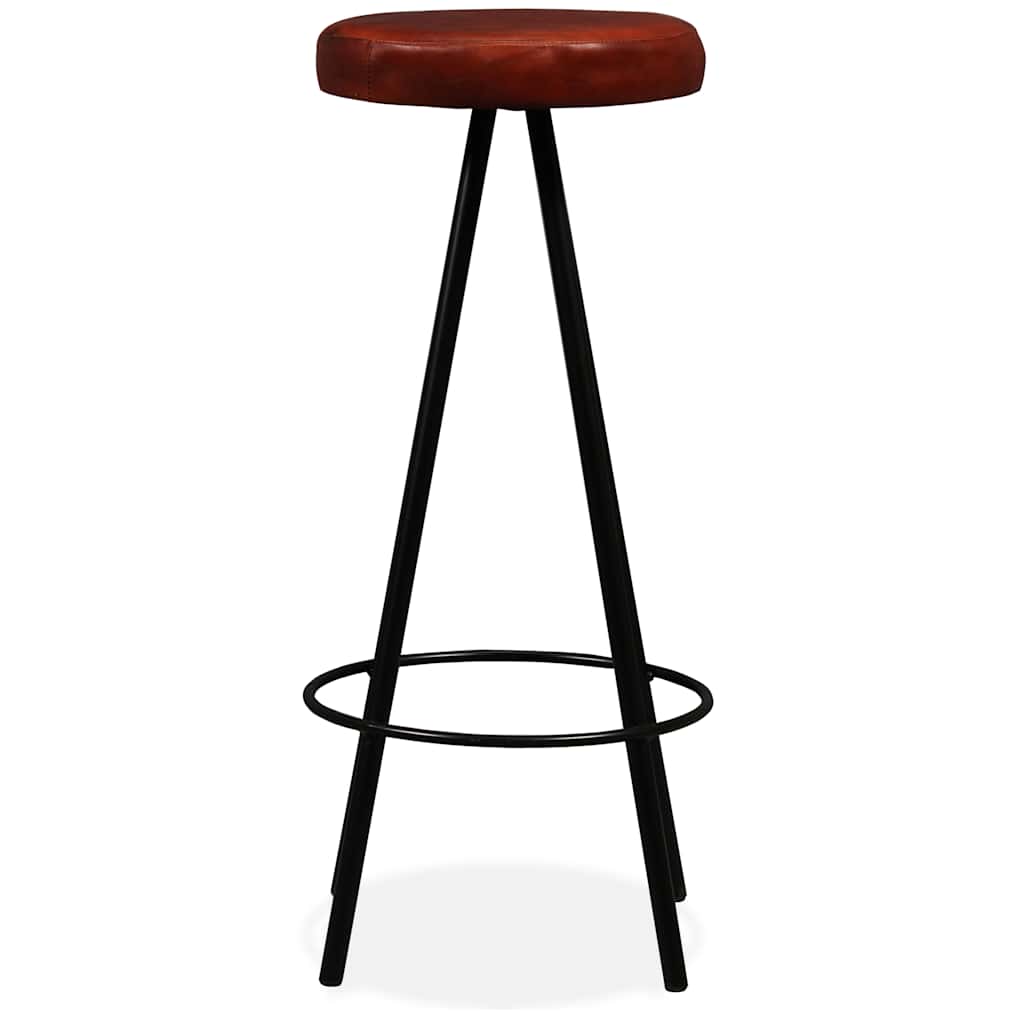 vidaXL Bar-Set 3-tlg. Massivholz Akazie und Echtleder