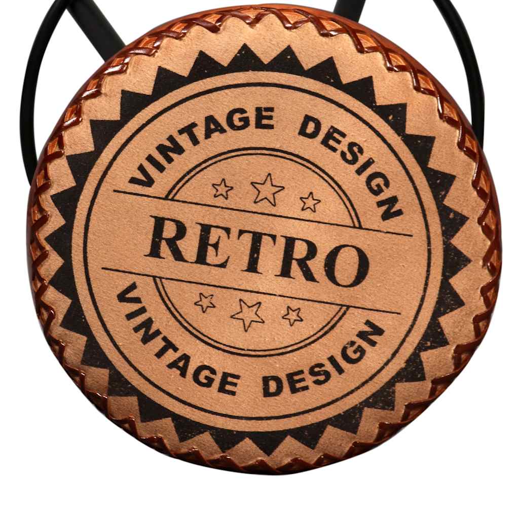 vidaXL Bar-Set 3-tlg. Akazie Massivholz, Echtleder und Canvas