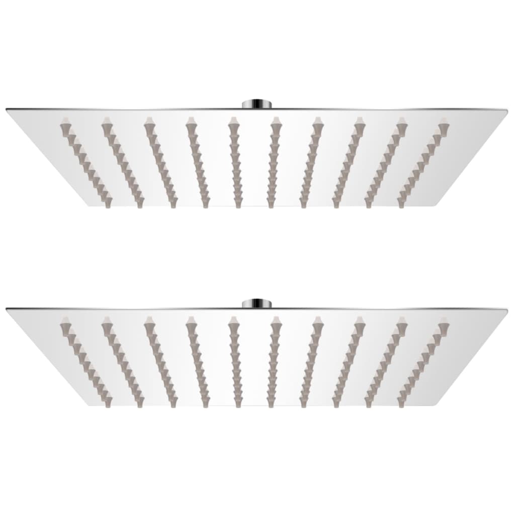 vidaXL Regenbrause Edelstahl 20 cm Rund