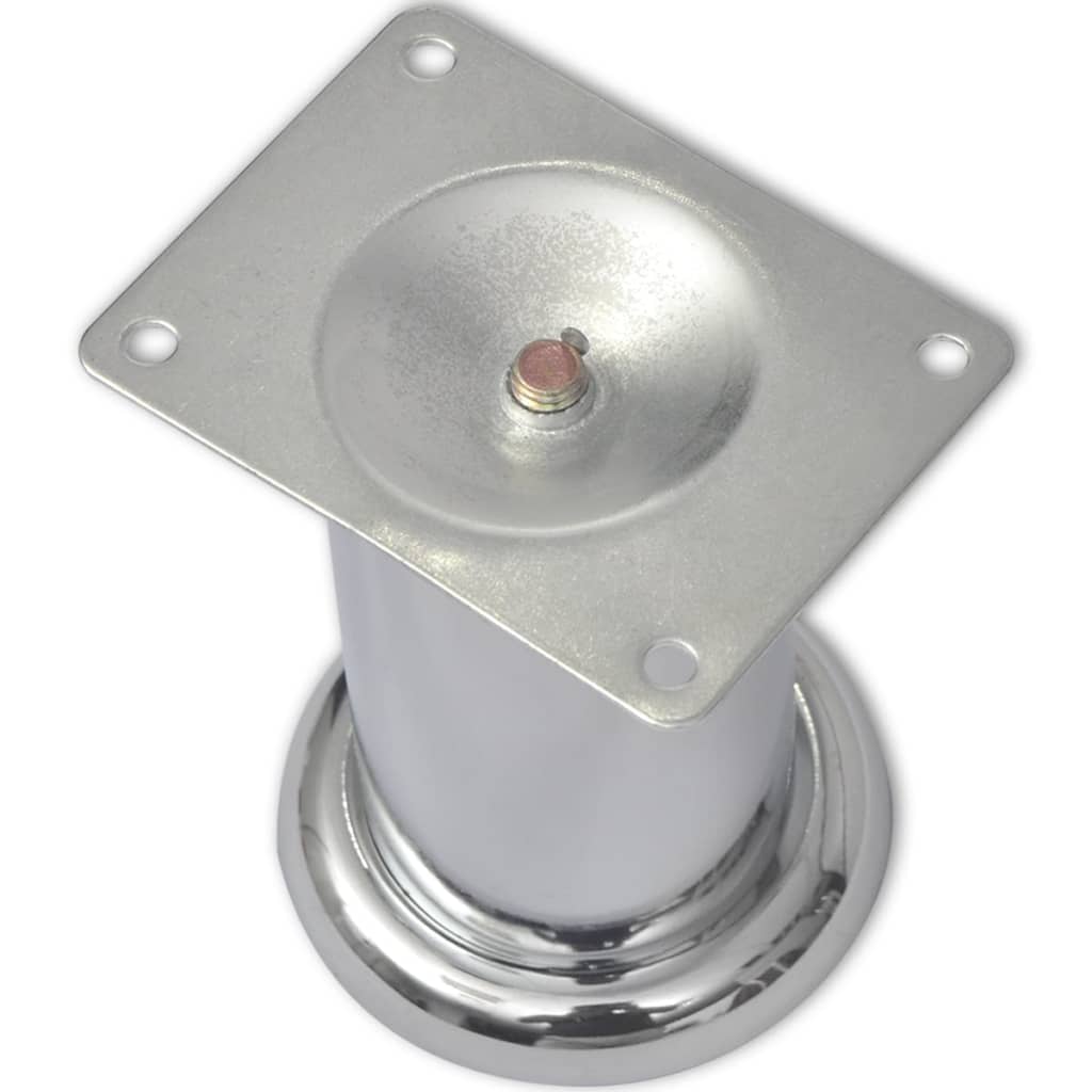 vidaXL Runde Sofabeine 8 Stk. Chrom 60 mm