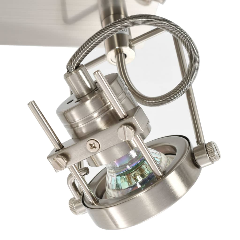 vidaXL 4-Wege Strahler Silbern GU10