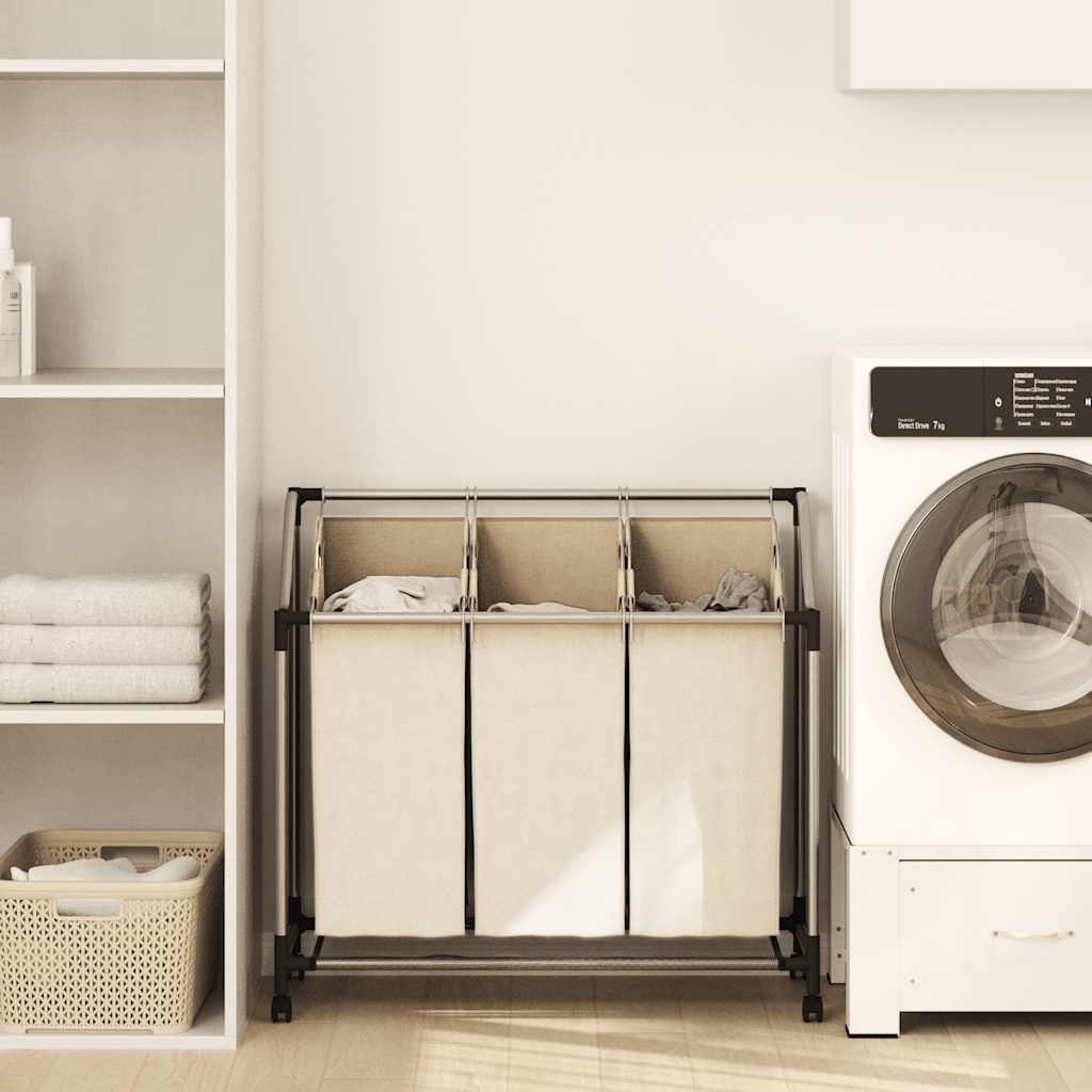 4 Fächer Schwarz Wäschesortierer