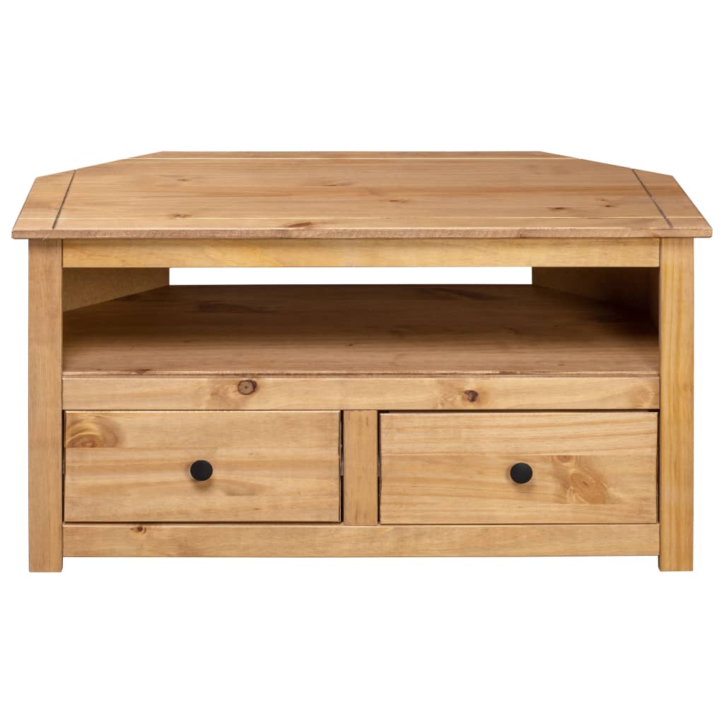 vidaXL TV-Eckschrank 93 x 49 x 49 cm Massivholz Panama-Kiefer