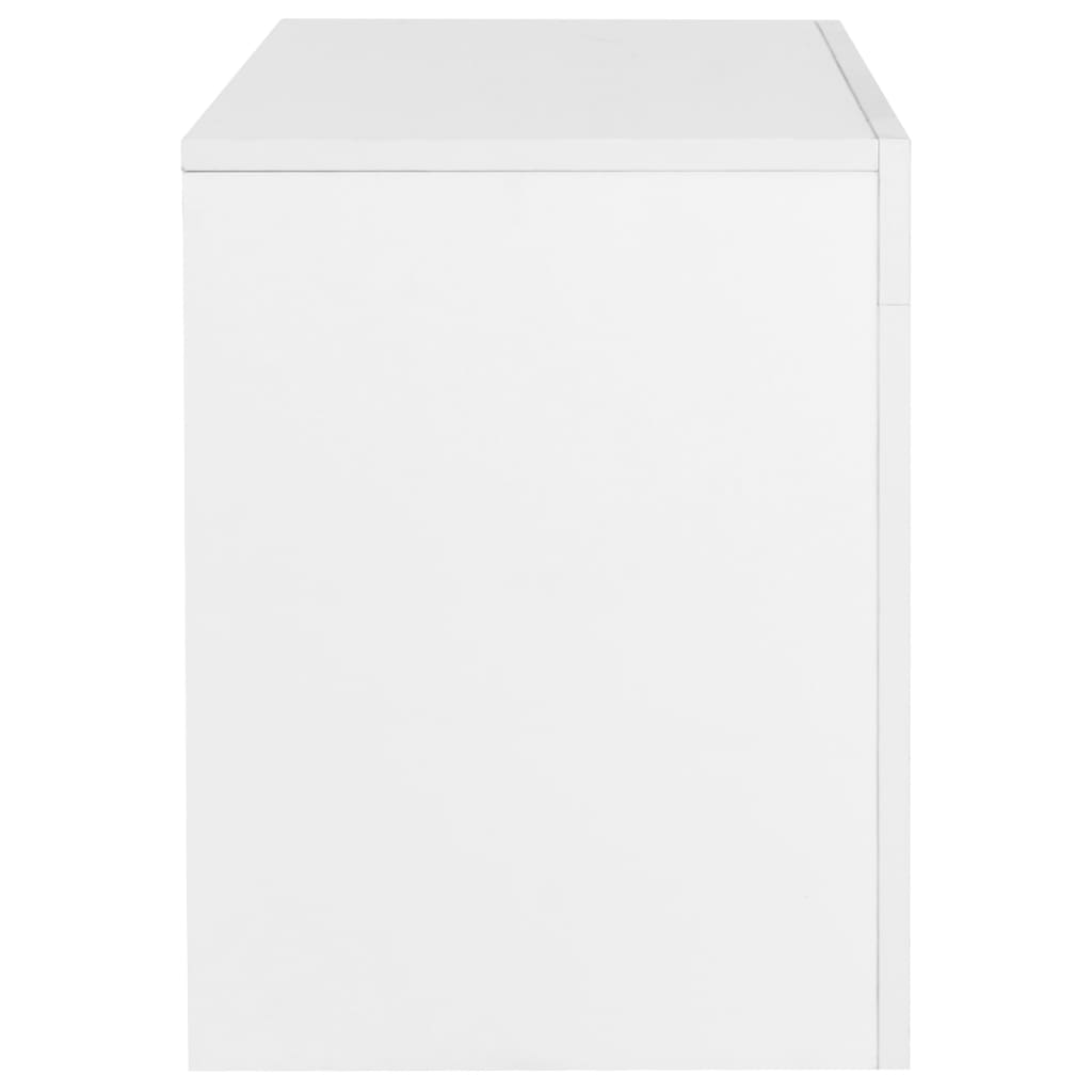 vidaXL TV-Schrank mit LED-Leuchten Hochglanz-Weiß 130x35x45 cm
