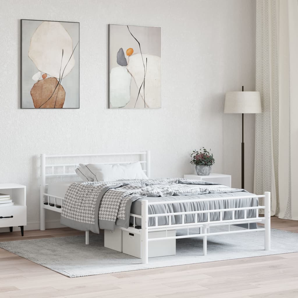 Bettgestell Schwarz Stahl 140×200 cm