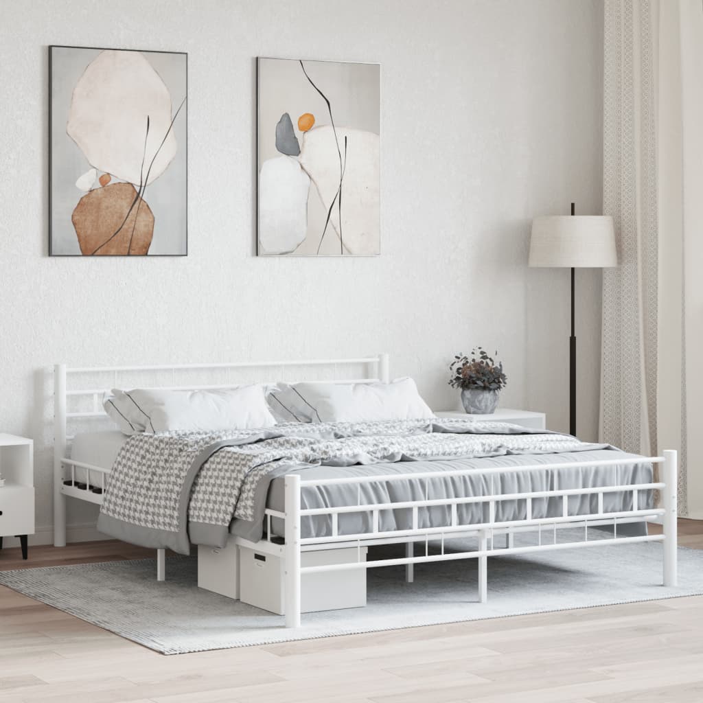 Bettgestell Schwarz Stahl 140×200 cm